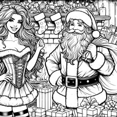 Páginas de Navidad para imprimir para adultos