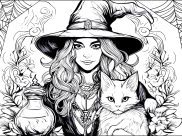 Páginas de Halloween para imprimir para adultos