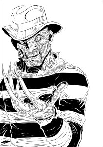 El terrorífico Freddy Krueger y sus afiladas garras