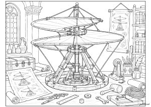 La máquina voladora de Leonardo da Vinci