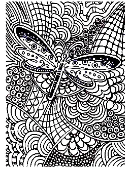 Insectos-15827 (Página de Mariposas e insectos para imprimir para adultos)