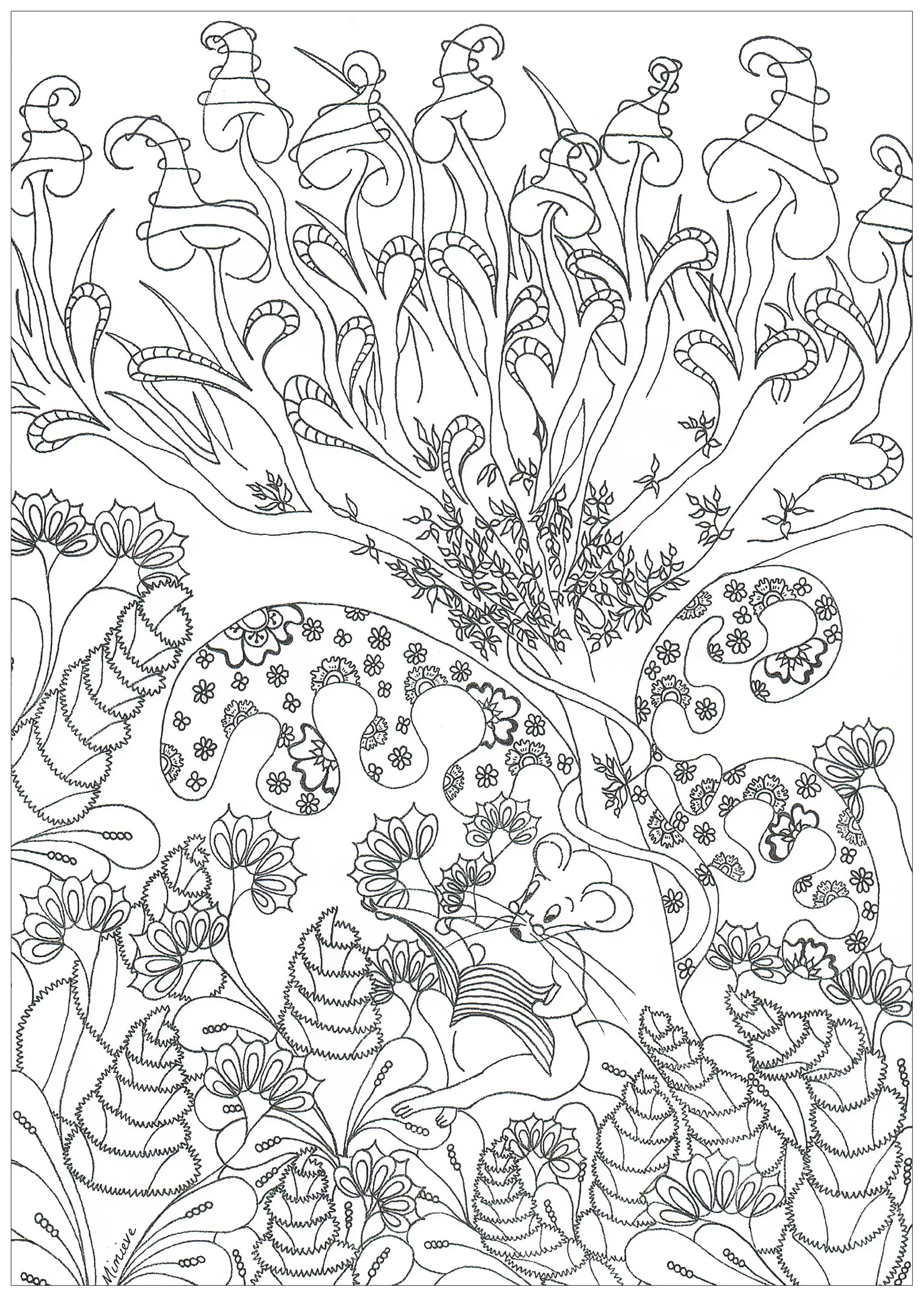 Selva-y-bosque-67612 (Página de Selva y bosque para imprimir para adultos)