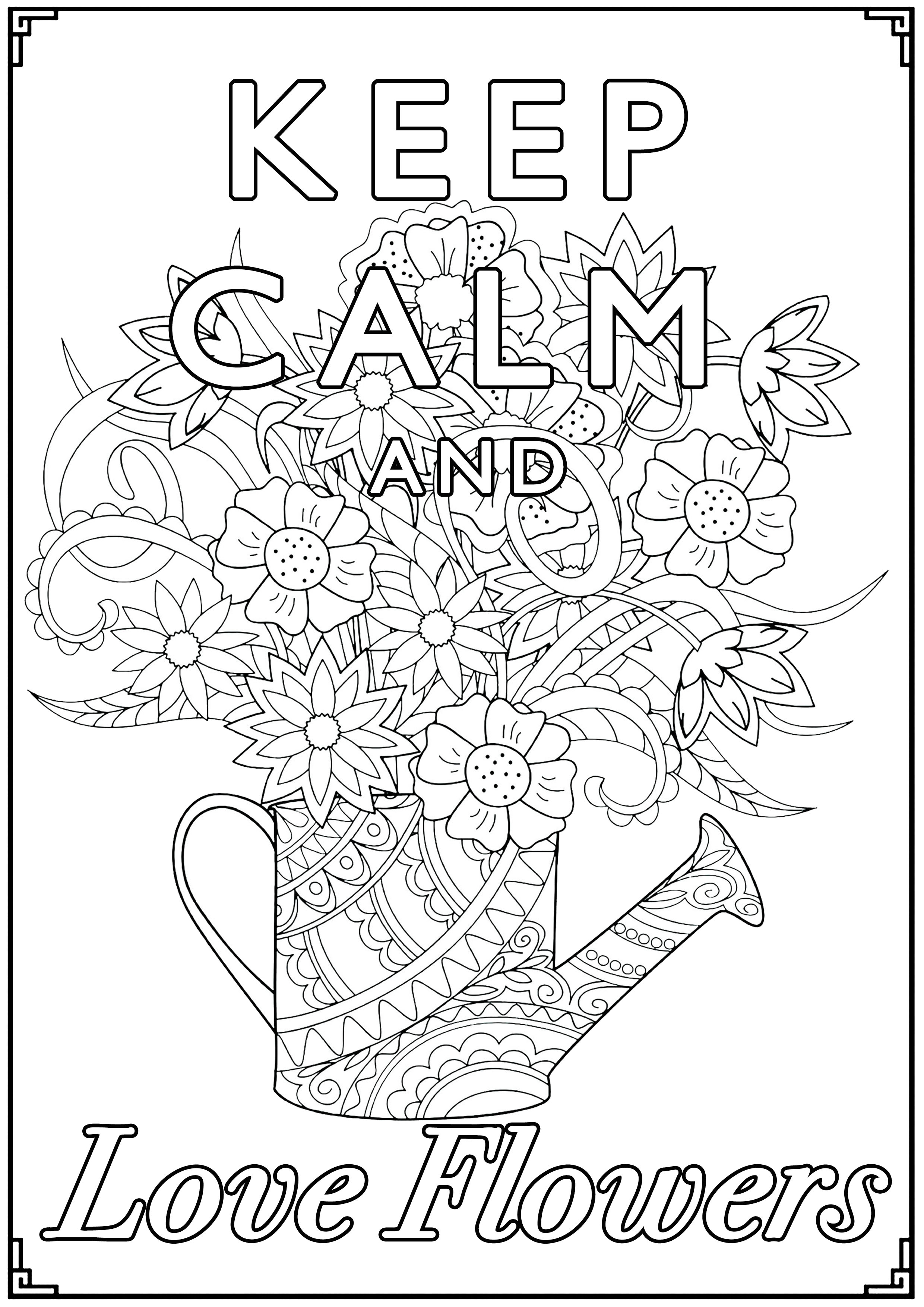 Colorear para Adultos : Keep Calm - 2
