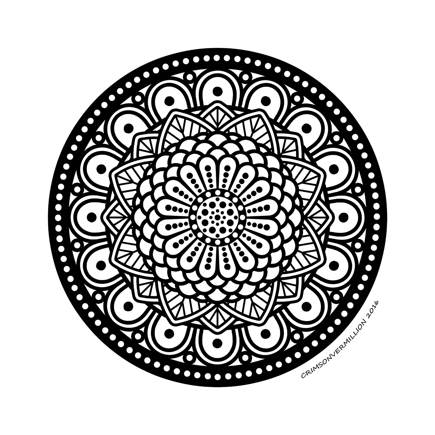 Canción de las esferas (Página de Mandalas para imprimir para adultos)