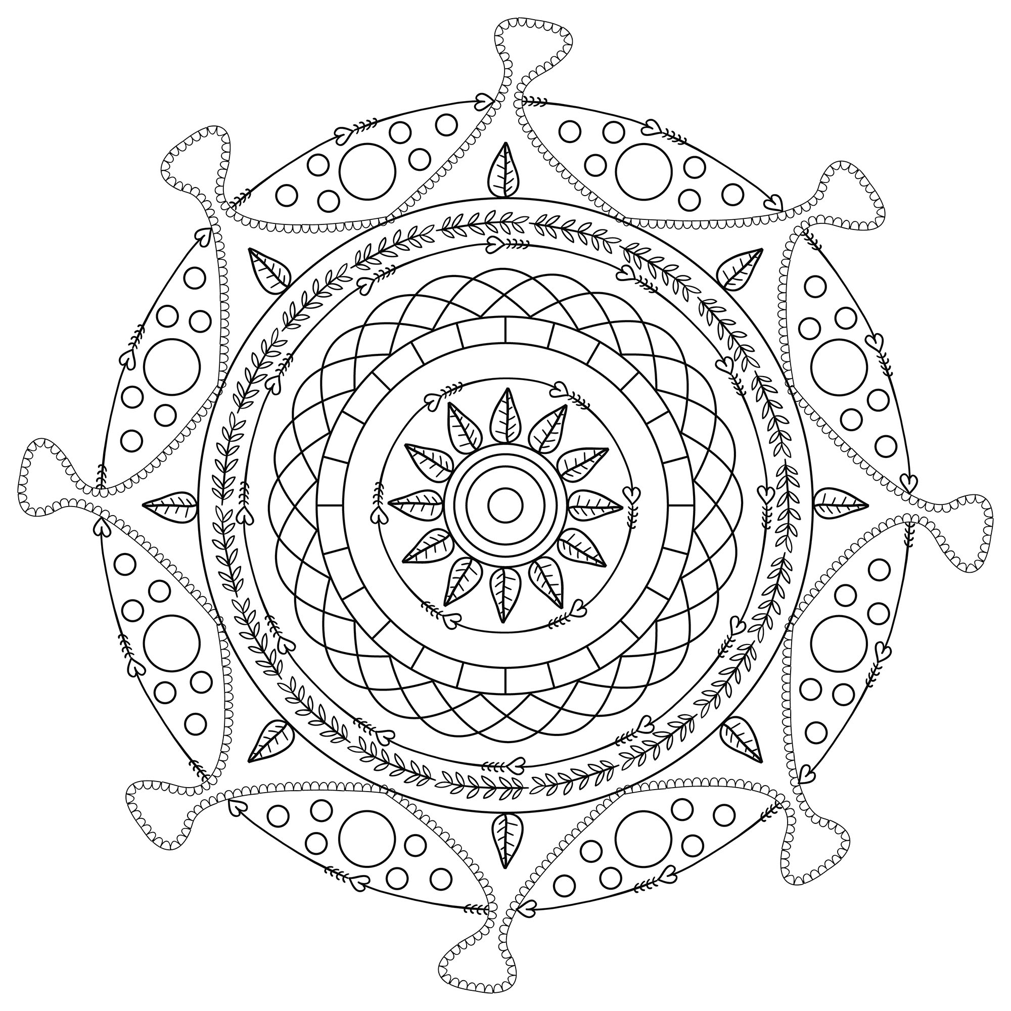 Mandala circular hipnótico, Artista : MPC Design