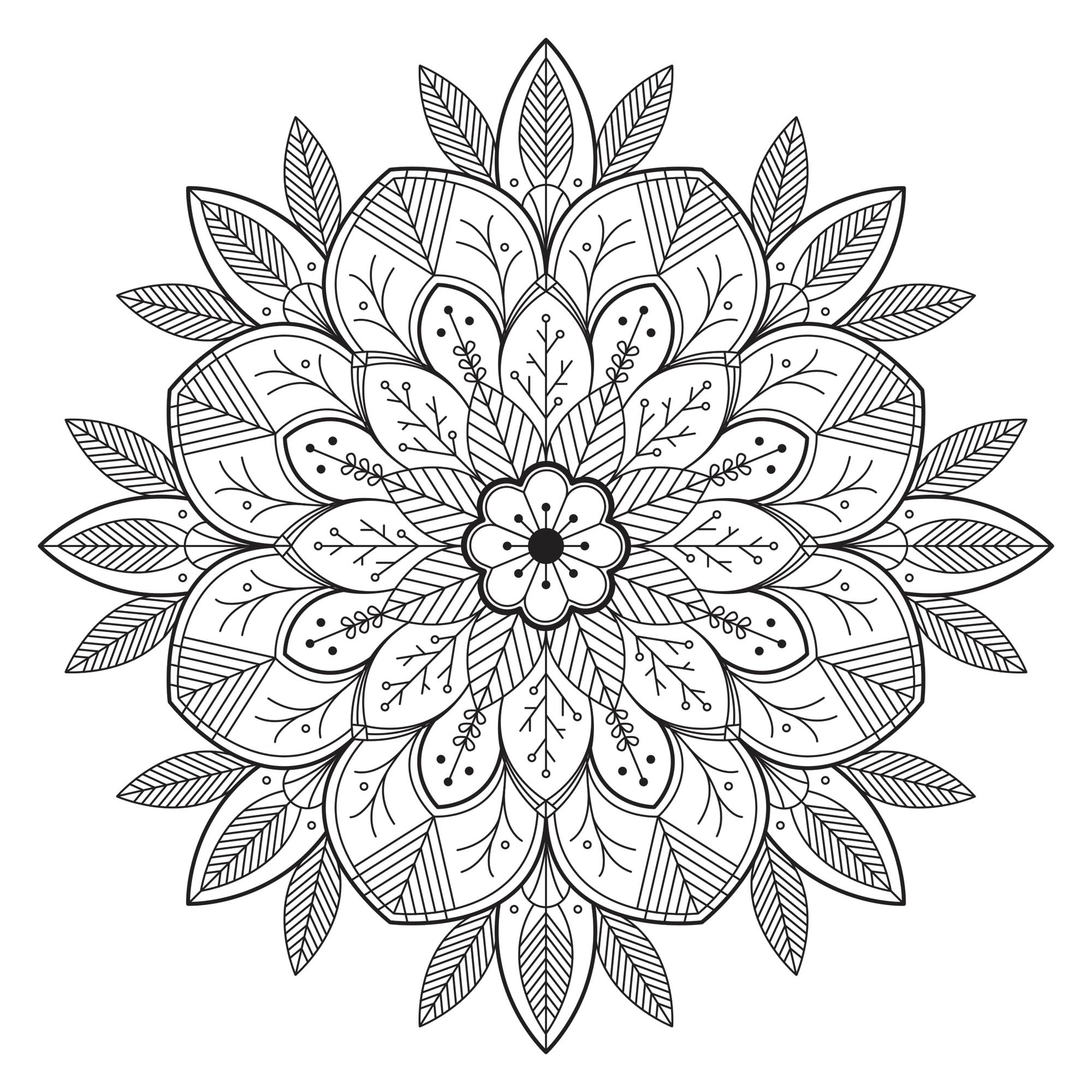Mandala con flores. Proporcionado por el sitio Gifts.com