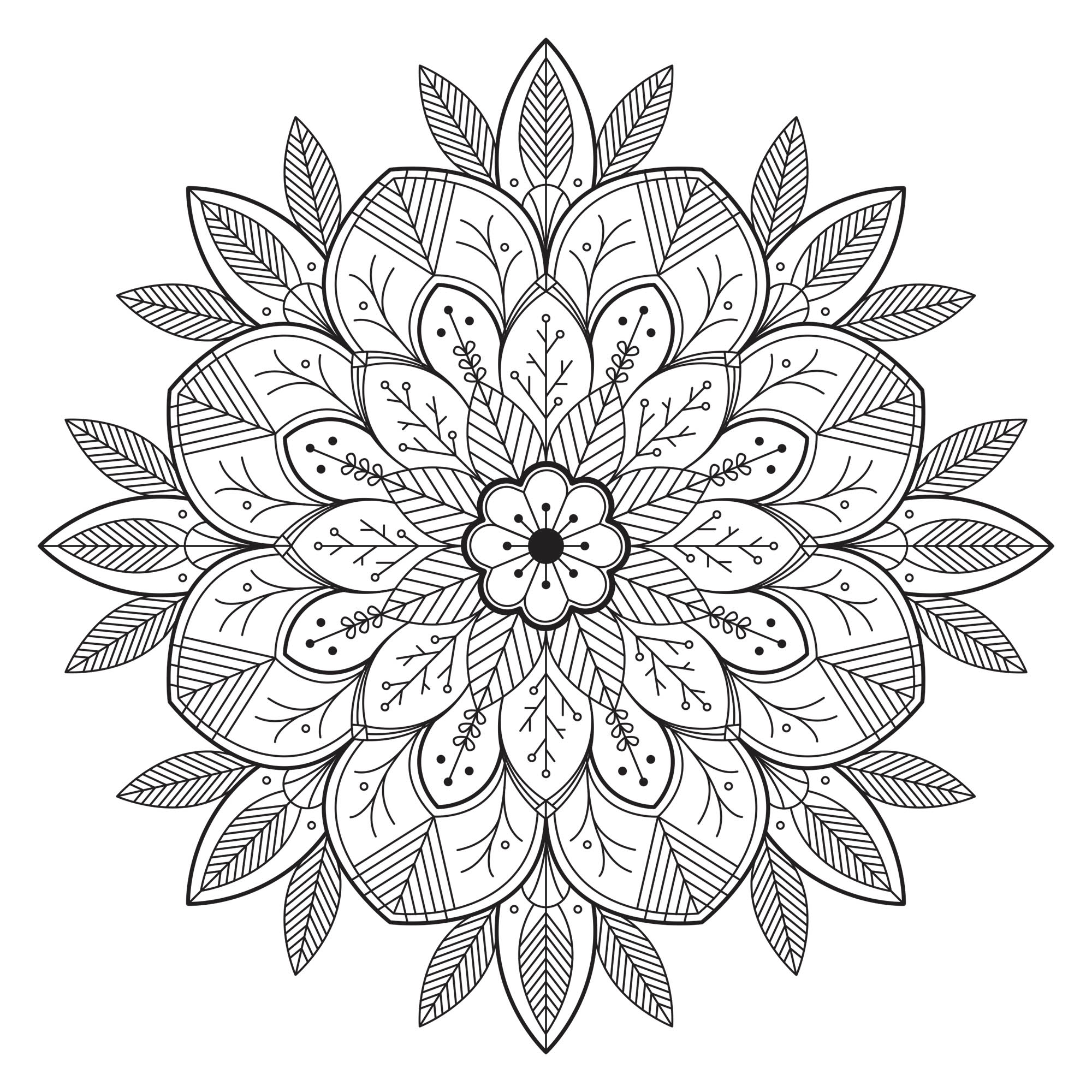 Mandala con flores. Proporcionado por el sitio Gifts.com