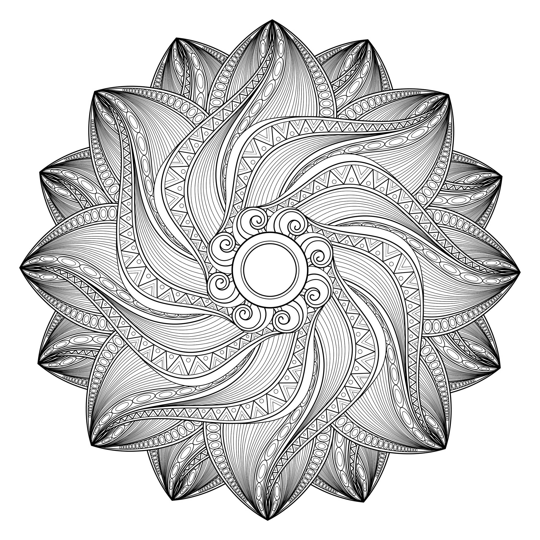 Colorear para Adultos : Mandalas - 10
