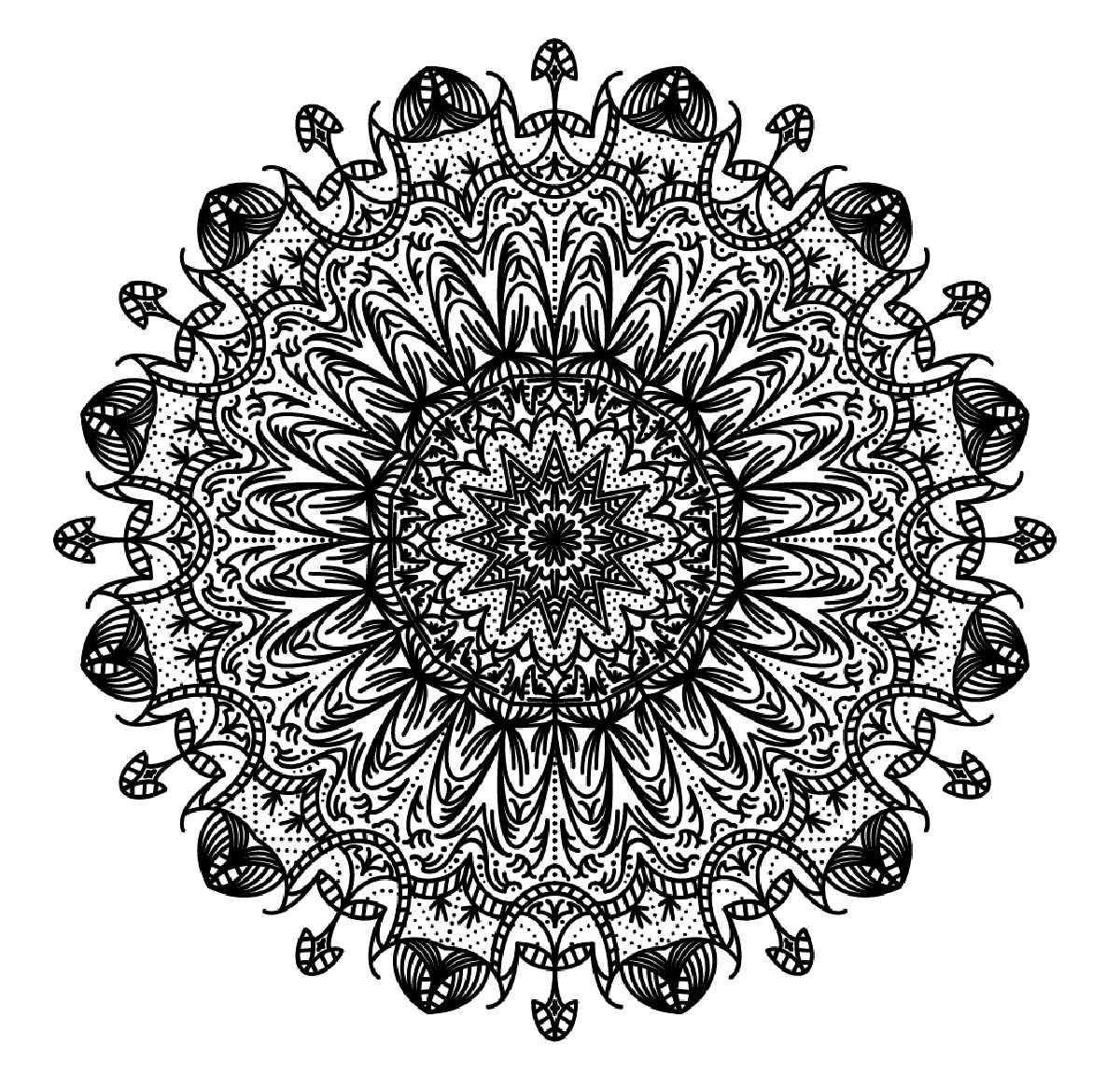 Mandala para descargar en pdf - 8