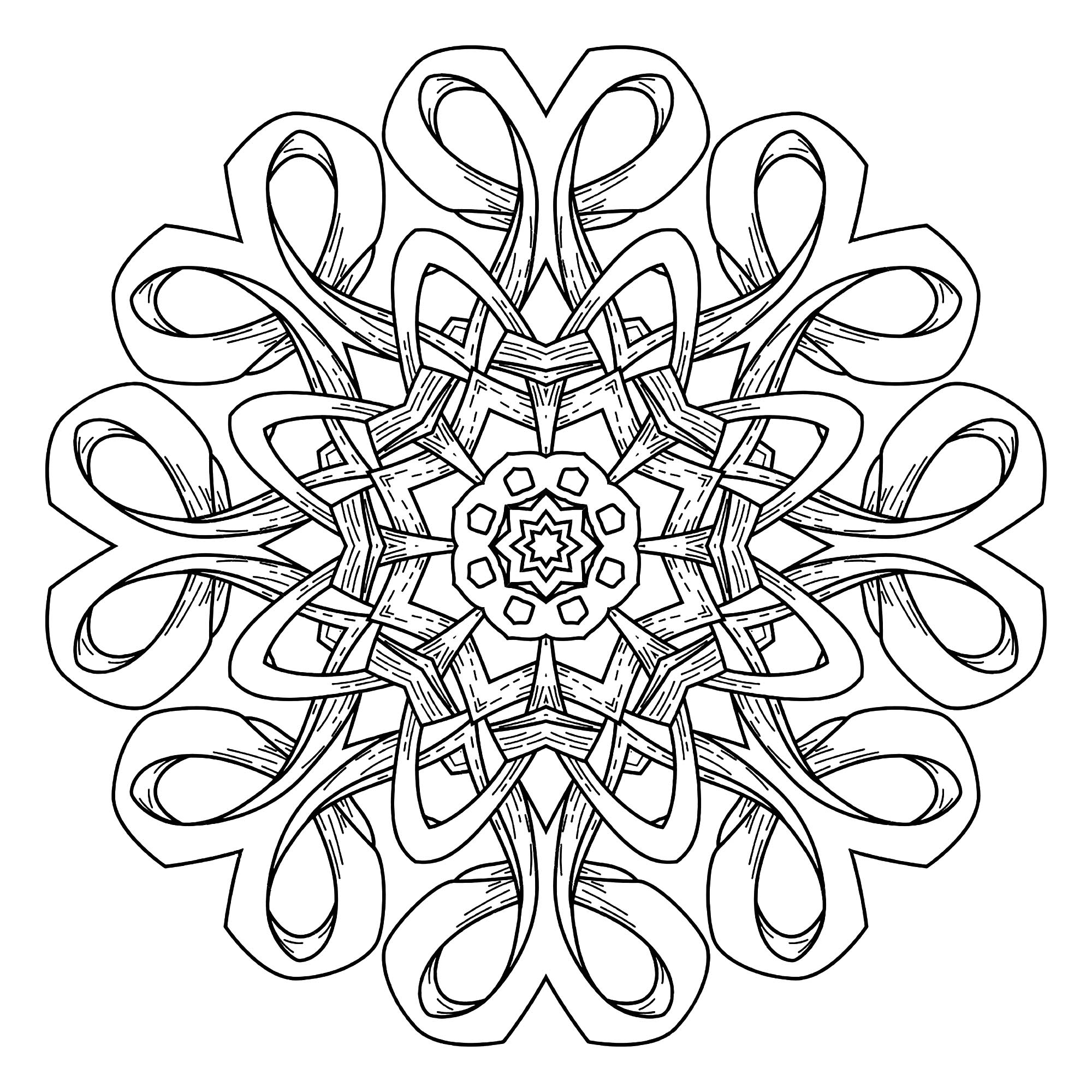 Islam, árabe, oriental, indio, otomano, motivos de yoga. Ilustración vectorial de un mandala