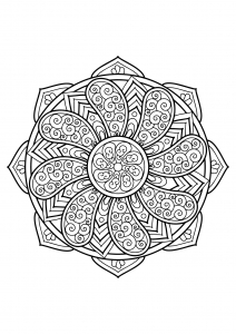 Mandala de libros para colorear gratis para adultos   27