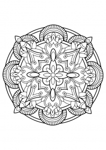 Mandala de libros para colorear gratis para adultos   23