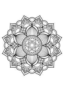 Mandala de libros para colorear gratis para adultos   17