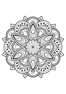 Mandala de libros para colorear gratis para adultos   16