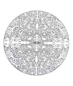 Libre mandala a color : aqua