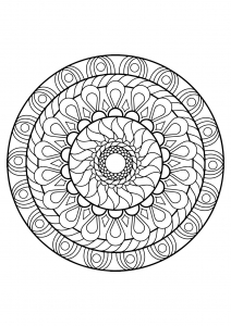 Mandala de libros para colorear gratis para adultos   12