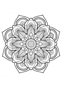 Mandala de libros para colorear gratis para adultos   22