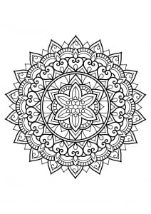 Mandala de libros para colorear gratis para adultos   29