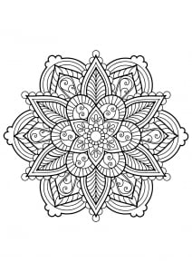 Mandala de libros para colorear gratis para adultos   28