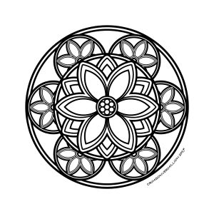 Página de Mandalas para imprimir para adultos : Energía primaria