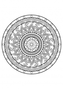 Mandala de libros para colorear gratis para adultos   25