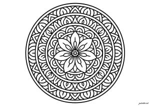 Flor Enigmática (Página de Mandalas  para imprimir)