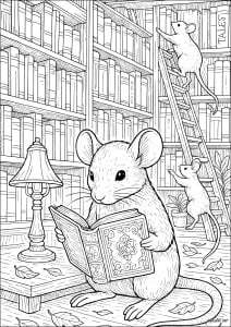 Exploración bibliófila (Página de Ratónes  para imprimir)