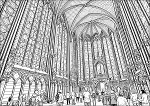 La Sainte-Chapelle (Página de Paris  para imprimir)
