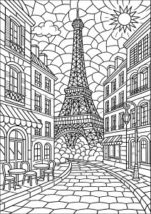 Páginas de Paris para imprimir para adultos