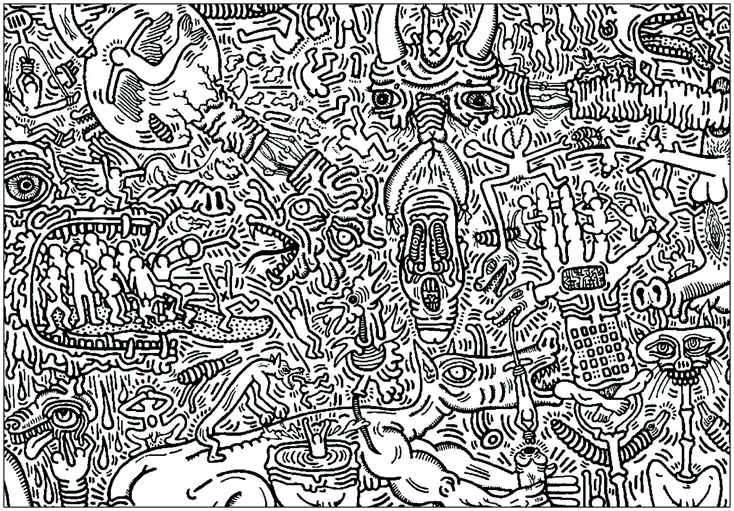 Pop-art-40912 (Página de Pop Art para imprimir) Pop-art-40912 (Página de Pop Art para imprimir para adultos)