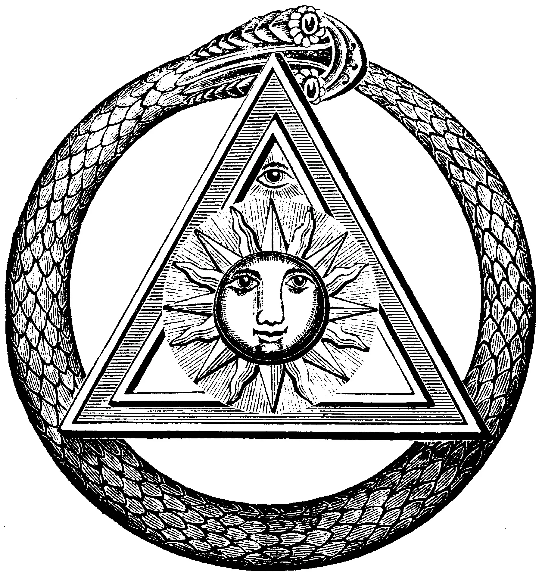 Tatuaje franc macon (Página para imprimir para adultos)