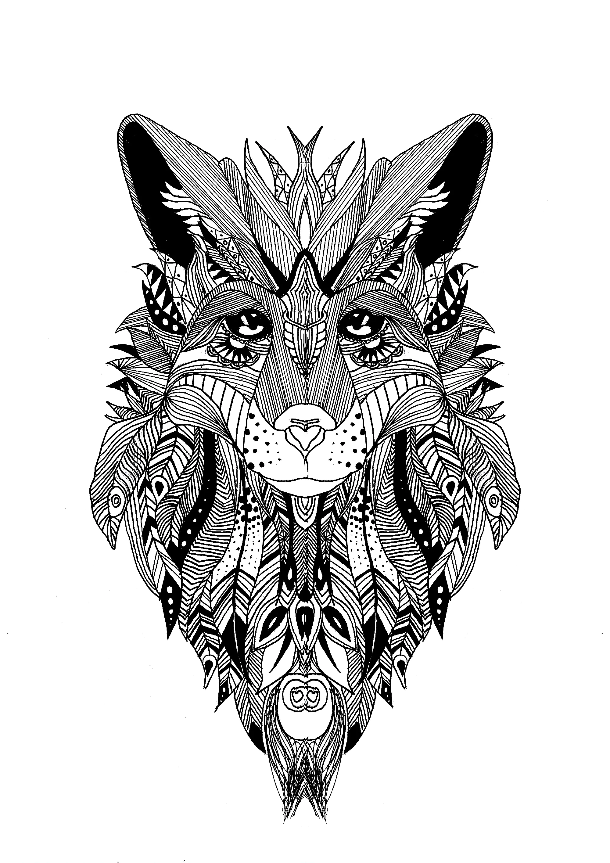 Zentangle-10696 (Página para imprimir para adultos)