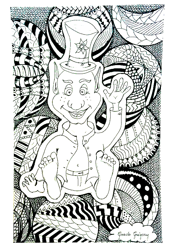 Colorear para adultos : Zentangle - 53