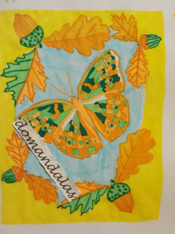 Creation pordomandalas3bis, dibujo para colorear de la galería Mariposas e insectos