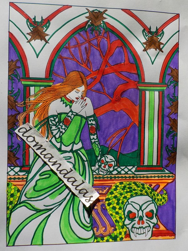 Creation pordomandalas3bis, dibujo para colorear de la galería Mitos y leyendas