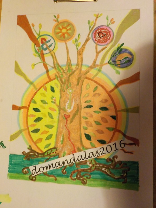 Creation pordomandalas, dibujo para colorear de la galería Flores y vegetación