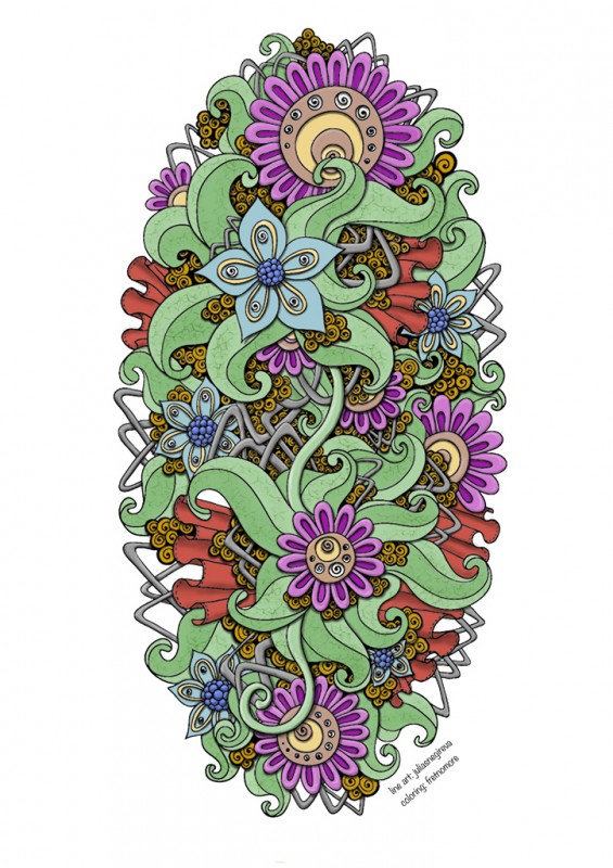 Creation porfretnomore, dibujo para colorear de la galería Anti-stress / Zen