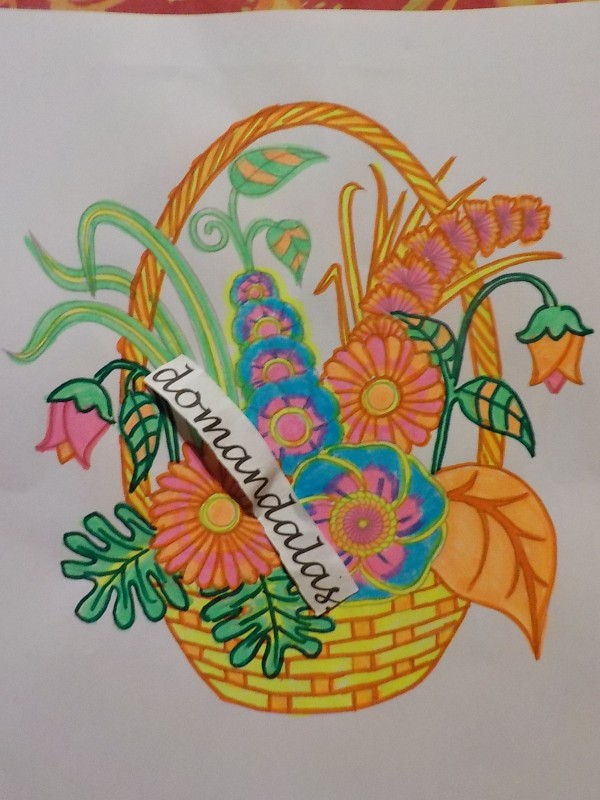 Creation pordomandalas3bis, dibujo para colorear de la galería Flores y vegetación