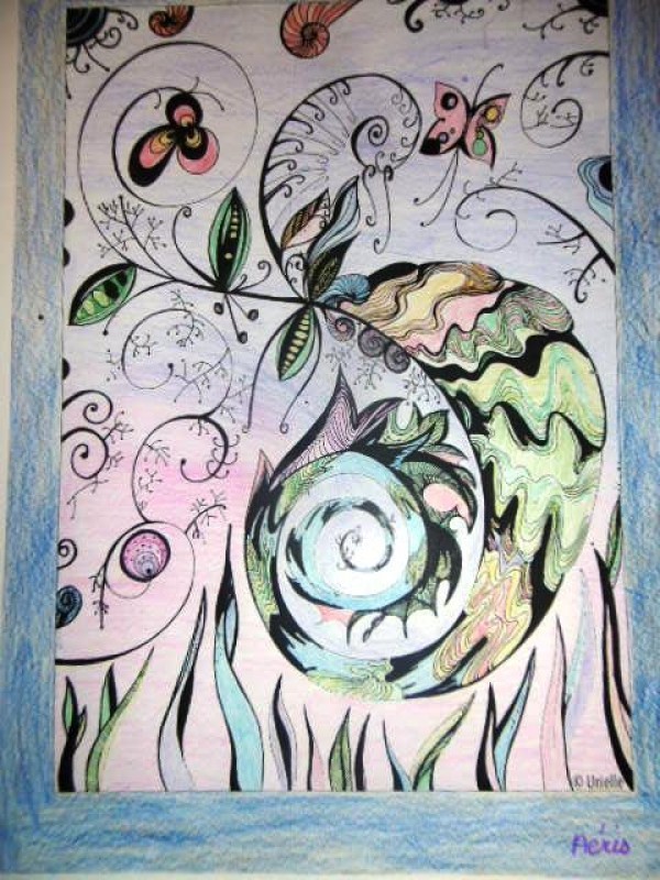 Creation porapillonbleu, dibujo para colorear de la galería Anti-stress / Zen