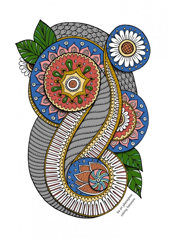 Creation porfretnomore, dibujo para colorear de la galería Anti-stress / Zen