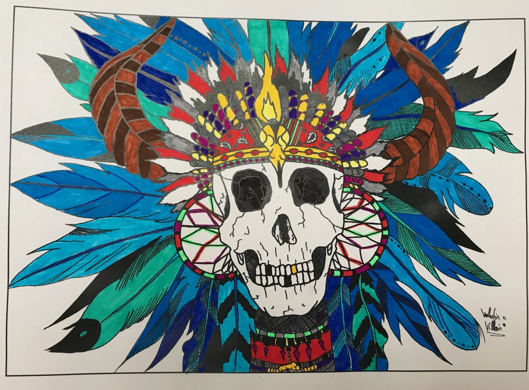 Creation poranne, dibujo para colorear de la galería India de América