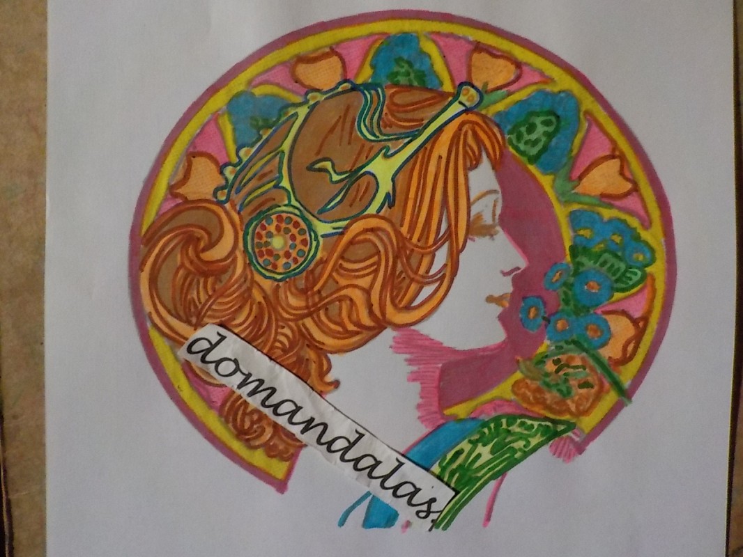 Creation pordomandalas3bis, dibujo para colorear de la galería Art nouveau