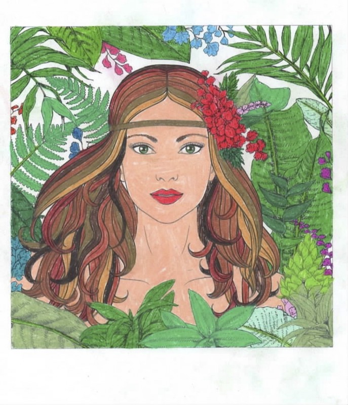 Creation porsweetrose, dibujo para colorear de la galería Sirene