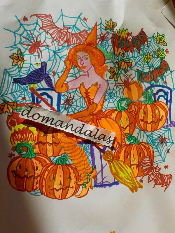 Creation pordomandalas3bis, dibujo para colorear de la galería Halloween