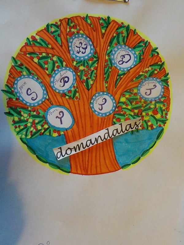 Creation pordomandalas3bis, dibujo para colorear de la galería Flores y vegetación