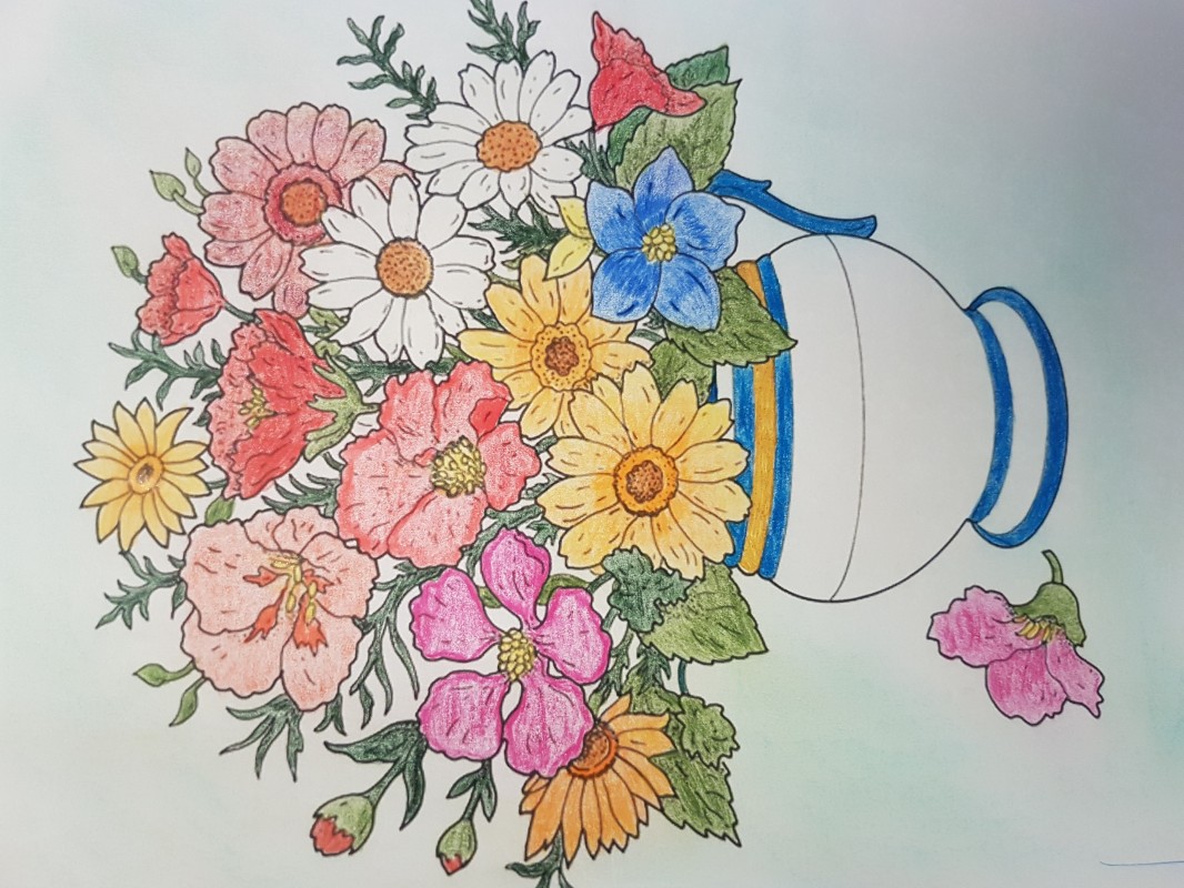 Creation porsyleane, dibujo para colorear de la galería Flores y vegetación