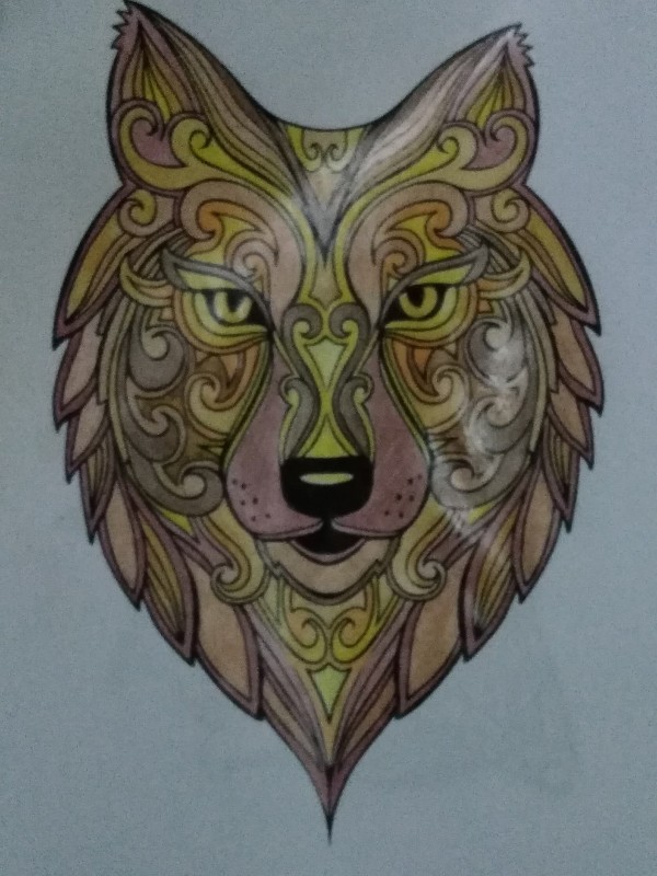 Creation porsteve, dibujo para colorear de la galería Lobos