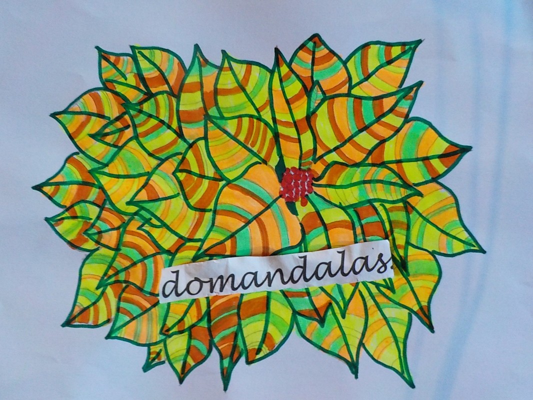 Creation pordomandalas3bis, dibujo para colorear de la galería Flores y vegetación