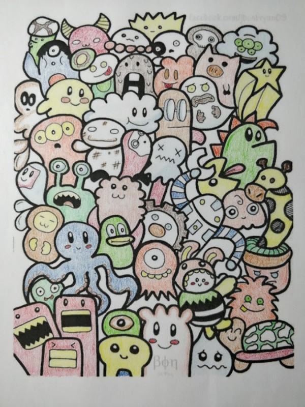 Creation pormike, dibujo para colorear de la galería Doodle art / Doodling