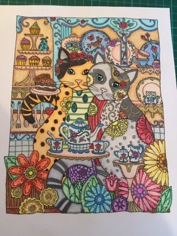 Creation porsandy, dibujo para colorear de la galería Gatos